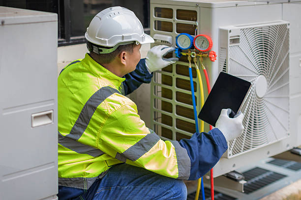 Professional Ductwork Repair technician working in Greenville, RI
